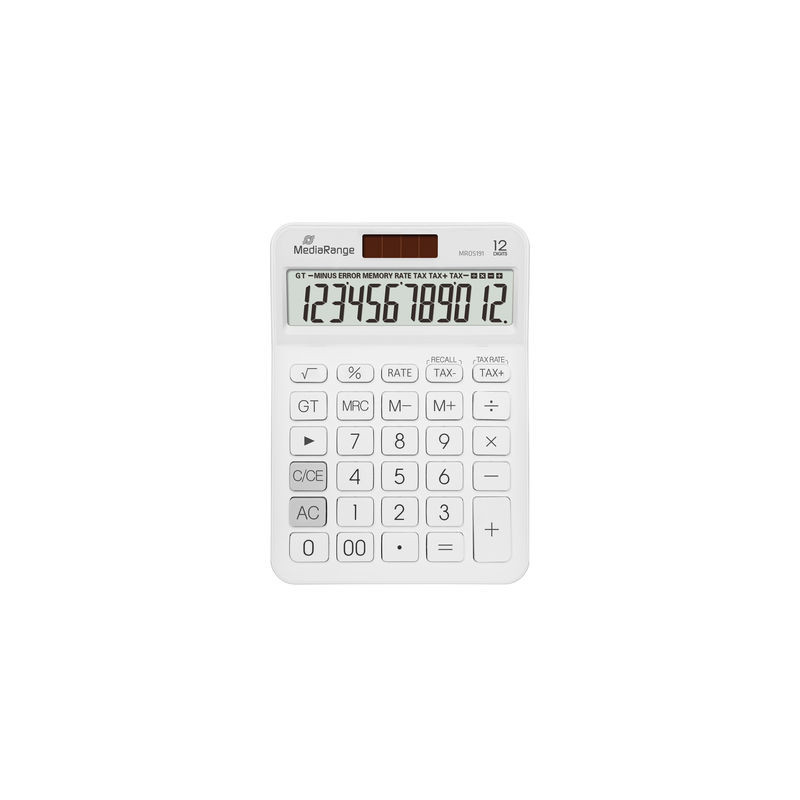 MediaRange MROS191 calcolatrice Desktop Calcolatrice di base Bianco MediaRange MROS191 calcolatrice Desktop Calcolatrice di base Bianco