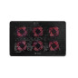 Savio Laptop cooling pad 6 backlit fans 2000 RPM COS-01 base di raffreddamento per laptop 43,9 cm (17.3") Nero, Rosso