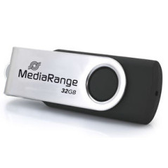 PENDRIVE 32GB USB-C 3.2 MEDIARANGE SILVER-BLACK