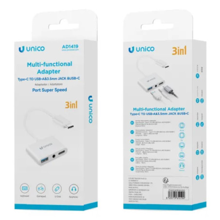 ADAPTADOR UNICO 3 EN 1