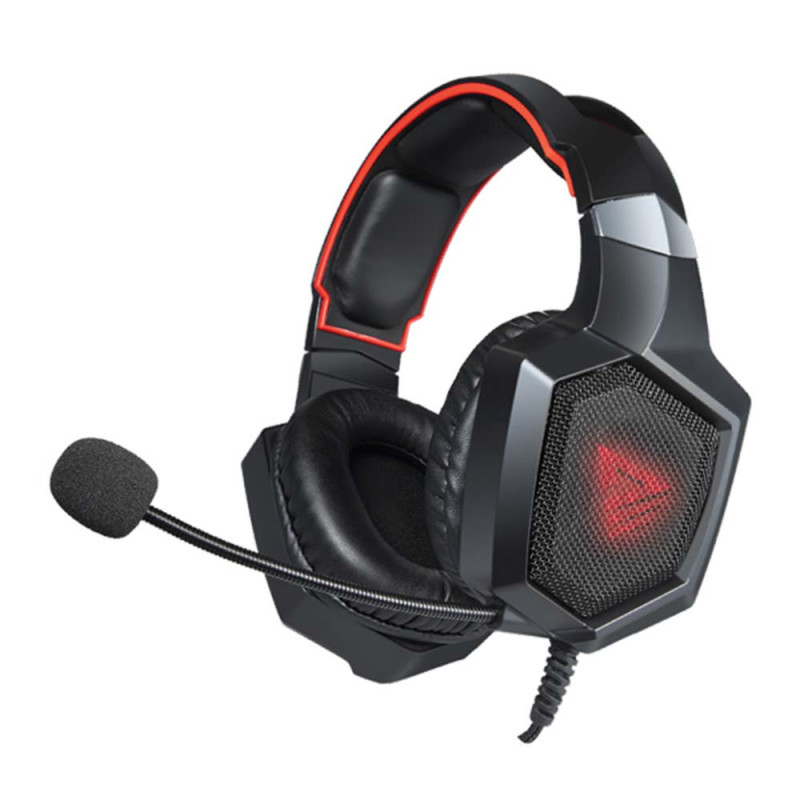 Savio SAVGH-FORGE cuffia e auricolare Cuffie Cablato A clip Gaming Nero, Rosso