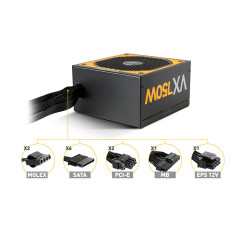 NOX Urano VX Bronze Edition alimentatore per computer 750 W 20+4 pin ATX ATX Nero, Arancione