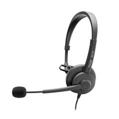 Axtel AXH-ACEUCM cuffia e auricolare Cablato A Padiglione Ufficio USB Type-C   USB Type-A Nero
