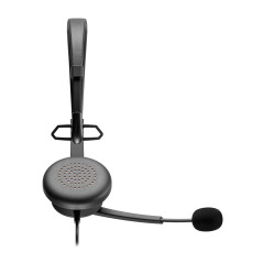 Axtel AXH-ACEUCM cuffia e auricolare Cablato A Padiglione Ufficio USB Type-C   USB Type-A Nero