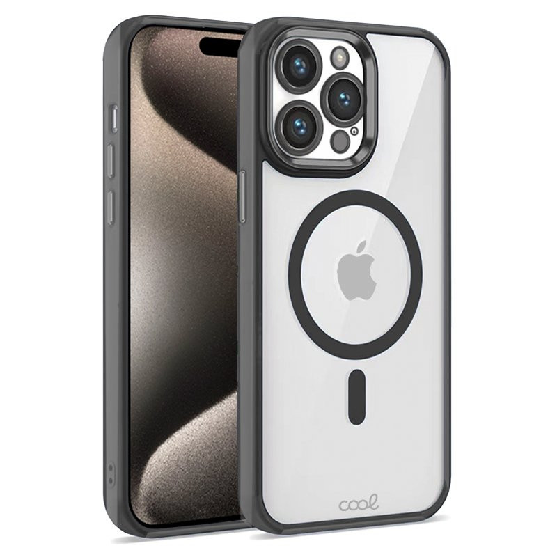 FUNDA COOL IPHONE 15 PRO MAX MAG NEGRO