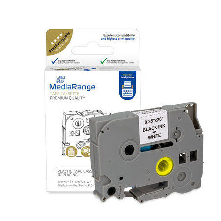 MediaRange MRBTZ221 etichetta per stampante Nero