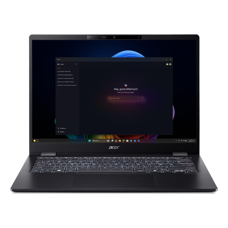 Acer TravelMate P6 14 AI TMP614-54-TCO-77CV Intel Core Ultra 7 258V Computer portatile 35,6 cm (14") WQXGA+ 32 GB LPDDR5x-SDRAM