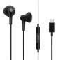 COOL Accesorios 8434847055732 Cuffie Cablato In-ear Musica e Chiamate USB tipo-C Nero