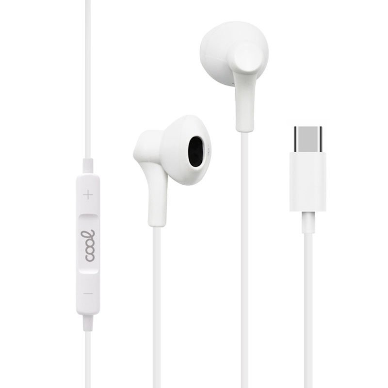 COOL Accesorios 8434847058054 Cuffie Cablato In-ear Musica e Chiamate USB tipo-C Bianco COOL Accesorios 8434847058054 Cuffie Cablato In-ear Musica e Chiamate USB tipo-C Bianco