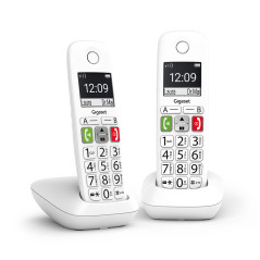 Gigaset E290 Duo Telefono analogico DECT Identificatore di chiamata Bianco