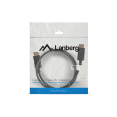 Lanberg CA-DPDP-10CC-0010-BK cavo DisplayPort 1 m Nero