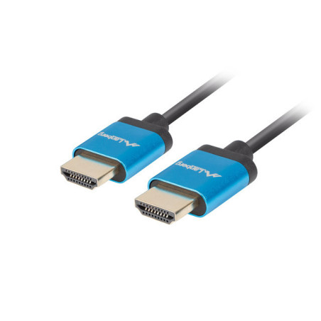 Cable hdmi lanberg macho - macho v2.0 4k slim 1m negro