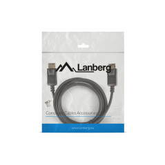 Lanberg CA-DPDP-10CC-0018-BK cavo DisplayPort 1,8 m Nero