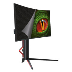 KeepOut XGM34UW LED display 86,4 cm (34") 3440 x 1440 Pixel UltraWide Quad HD Nero, Rosso