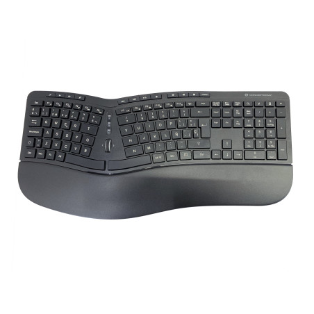 Kit teclado + mouse raton conceptronic orazio02 wireless inalambrico ergonomico