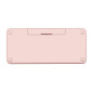 Teclado logitech k380 multi - device bluetooth rosa espaol
