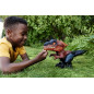 Figura mattel jurassic world dinosaurio desenjaulado en llamas