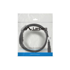 Lanberg CA-C13E-11CC-0018-BK cavo di alimentazione Nero 1,8 m Accoppiatore C13 Accoppiatore C14