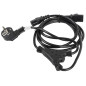 Cable de alimentacion lanberg schuko cee 7 - 7 a 2x iec320 c13 2m