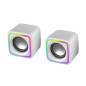 Altavoces mars gaming mscubew 8w blanco