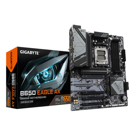 GIGABYTE B650 EAGLE AX Scheda madre - AMD Ryzen serie 9000, VRM a 12+2+2 fasi, fino a 7600 MHz DDR5 (OC), 1xPCIe 5.0 + 2xPCIe