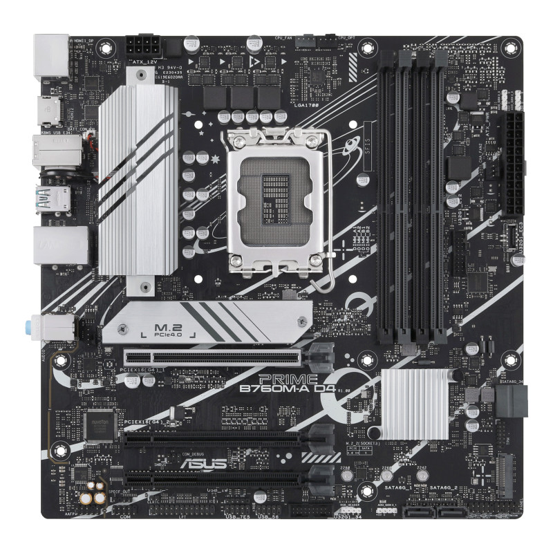 Asus prime b760m - a d4 - csm socket 1700 ddr4 x4 max 128gb 3200mhz hdmi displayport matx