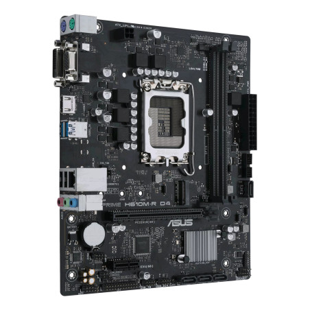 Placa base asus intel prime h610m - r d4 m - atx -  2x ddr4 -  4x sata3 -  2x usb 3.2 -  2x usb 2.0 90mb1b40 - m0ecy0