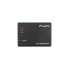 Switch video lanberg 4k - 3 x hdmi - micro usb - negro - control remoto