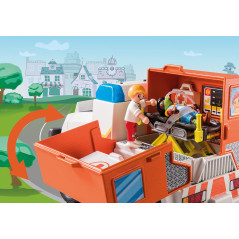 Playmobil duck on call vehiculo de emergencia ambulancia