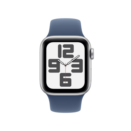 Smartwatch apple watch se gps 40mm silver case blue denim band s - m
