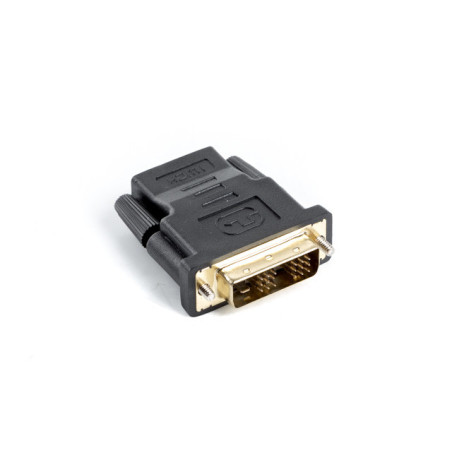 Lanberg AD-0013-BK adattatore per inversione del genere dei cavi HDMI DVI-D 18+1 Single Link Nero