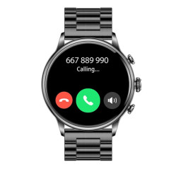 myPhone Watch Elegant 2 3,63 cm (1.43") AMOLED 43.7 mm Digitale 466 x 466 Pixel Touch screen Nero
