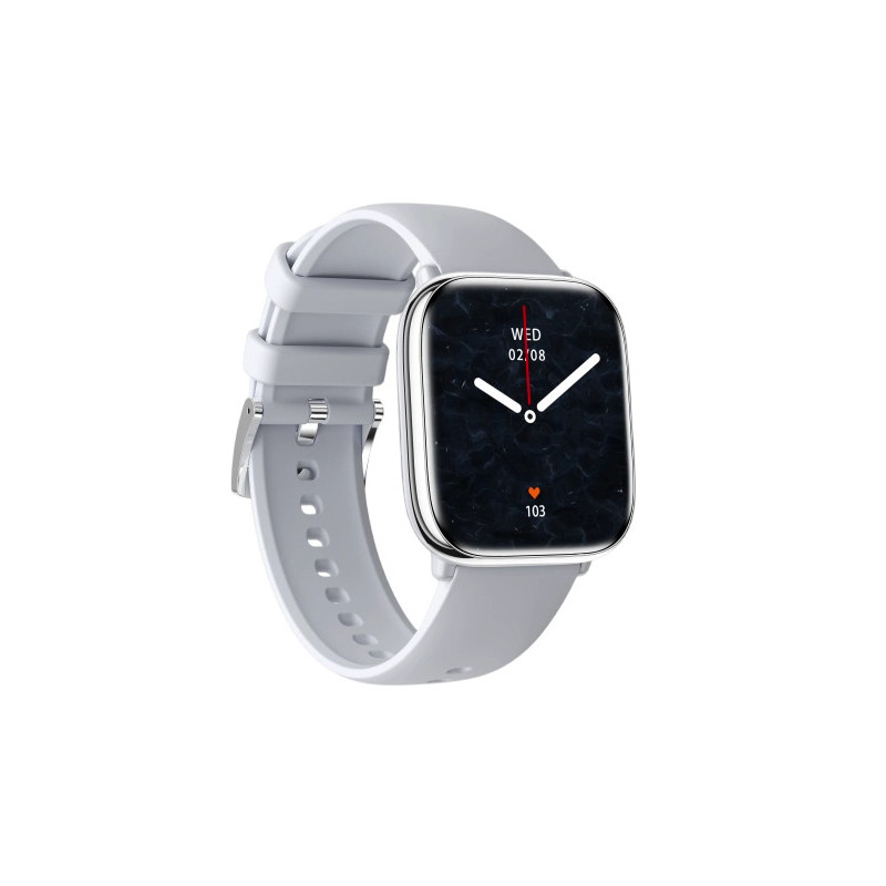 Reloj smartwatch myphone pastel silver gray