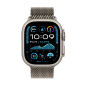 Apple Watch Ultra 2 GPS + Cellular 49mm Cassa in Titanio con Titanio Naturale Milanese Loop - L