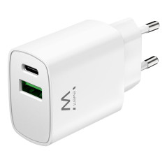 Ewent EW1321_R1 Caricabatterie per dispositivi mobili Universale Bianco AC Ricarica rapida Interno