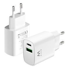 Ewent EW1321_R1 Caricabatterie per dispositivi mobili Universale Bianco AC Ricarica rapida Interno