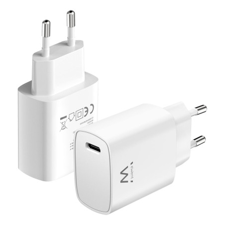Cargador usb tipo c ewent ew1320 compacto 20w