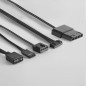 Mars Gaming MF3D sistema di raffreddamento per computer Case per computer Ventilatore 12 cm Nero 1 pz