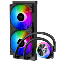 KeepOut XWC-240 sistema di raffreddamento per computer Case per computer Raffreddatore di liquidi tutto in uno 12 cm Nero