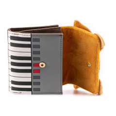 Loungefly GREWA0001 portafoglio, portacarte e portadocumenti da viaggio Marrone, Colore cammello, Rosso Felpato, Pelle vegana