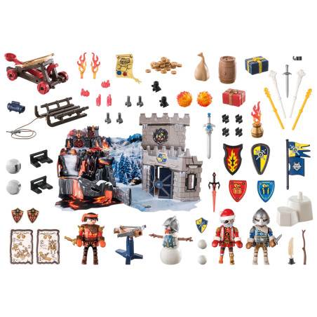 Calendario de adviento playmobil novelmore -  batalla en la nieve