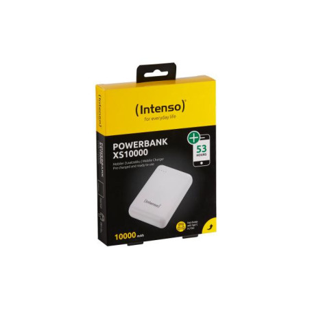 Powerbank intenso xs10000 10000mah usb tipo a usb tipo c blanco slim