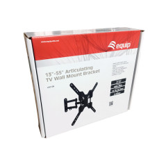 Equip 650108 Staffa di montaggio a parete per TV articolata da 13” a 55”