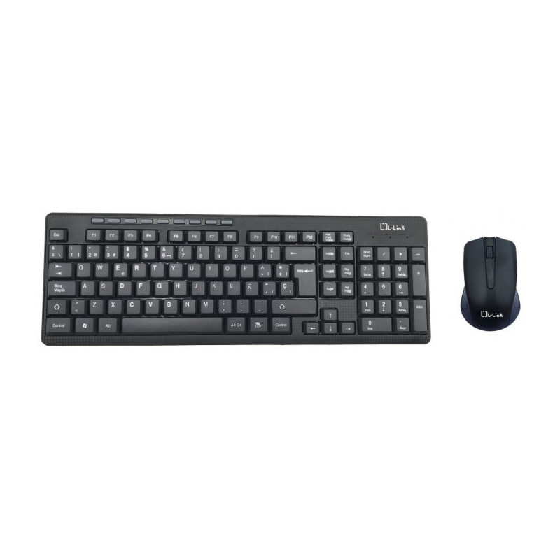 L-Link LL-KB-555-WCOMBO tastiera Mouse incluso Ufficio USB QWERTY Spagnolo Nero L-Link LL-KB-555-WCOMBO tastiera Mouse incluso Ufficio USB QWERTY Spagnolo Nero