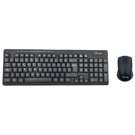 L-Link LL-KB-555-WCOMBO tastiera Mouse incluso Ufficio USB QWERTY Spagnolo Nero