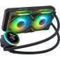 KeepOut XWC-240 PRO sistema di raffreddamento per computer Processore Kit di raffreddamento a liquido 12 cm Nero