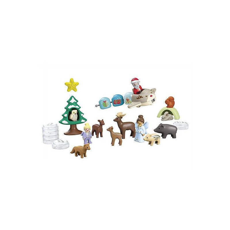 Playmobil junior: calendario de adviento navidad en la nieve