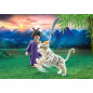 Playmobil luchadora asiatica con tigre