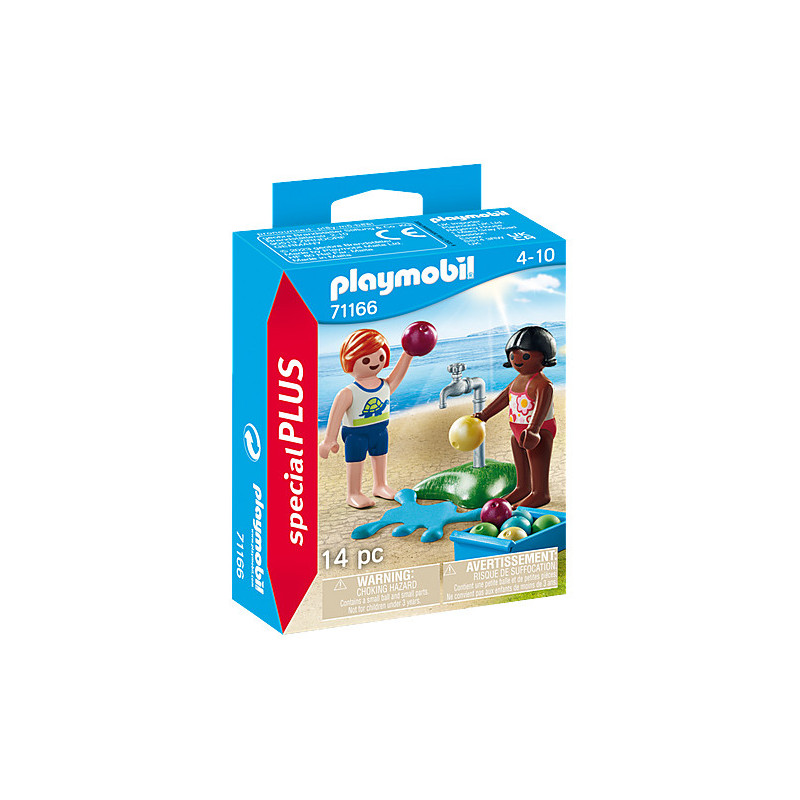 Playmobil nios con globos de agua