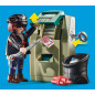 Playmobil ciudad moto de policia persecucion del ladron del dinero